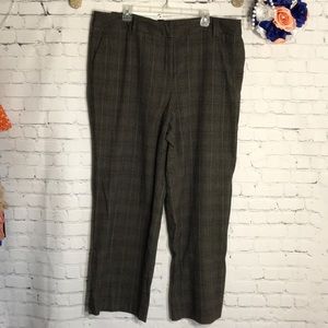 high waisted plaid dress pants